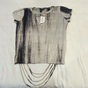 Windsor Black/ light gray tie-dye top